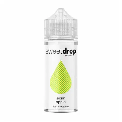 Sweet Drop E-Liquid - Sour Apple 100Ml Short Fill