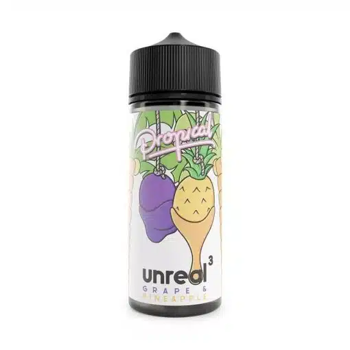 Unreal 3 - Tropical Grape Pineapple E-Liquid 100Ml Short Fill