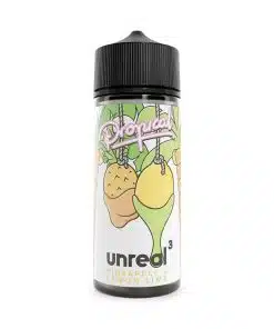Unreal 3 - Tropical Pineapple Lemon Lime E-Liquid 100ml Short Fill