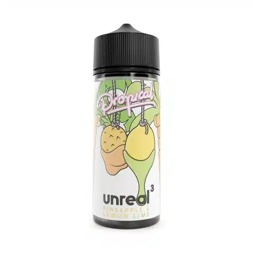 Unreal 3 - Tropical Pineapple Lemon Lime E-Liquid 100Ml Short Fill