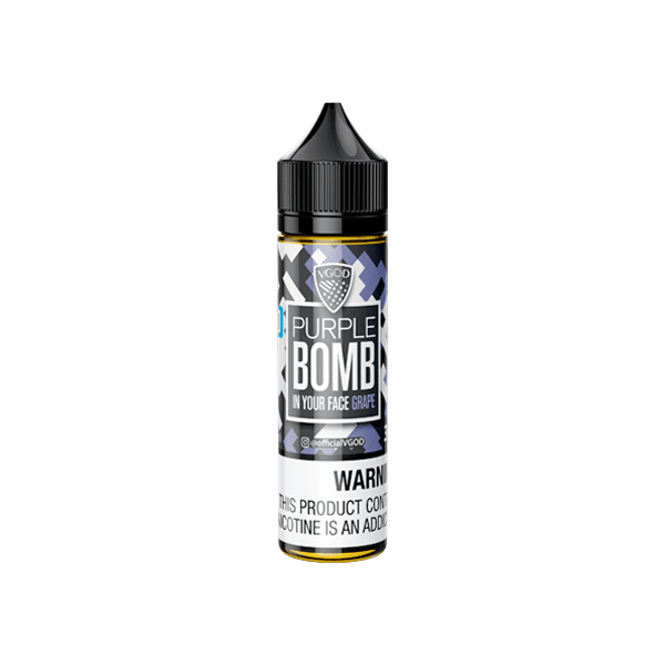 Vgod Bomb Line Iced 50Ml Short Fills Vgod Purple Bomb Grape 50Ml Short Fill