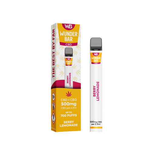 Wunderbar 500Mg Cbd + Cbg Disposable Vape Device 700 Puffs