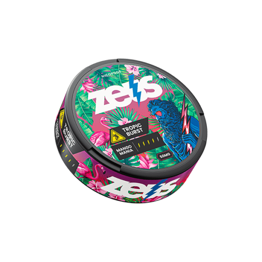 Zeus Tropic Burst 50Mg Nicotine Pouches Mango Mania 20 Pieces